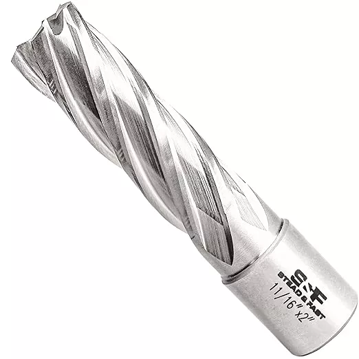 S&F STEAD & FAST Mag Drill Bits 11/16" Diameter x Depth of Cut 2", 1 Pc, Annular Cutter with Pilot Pin