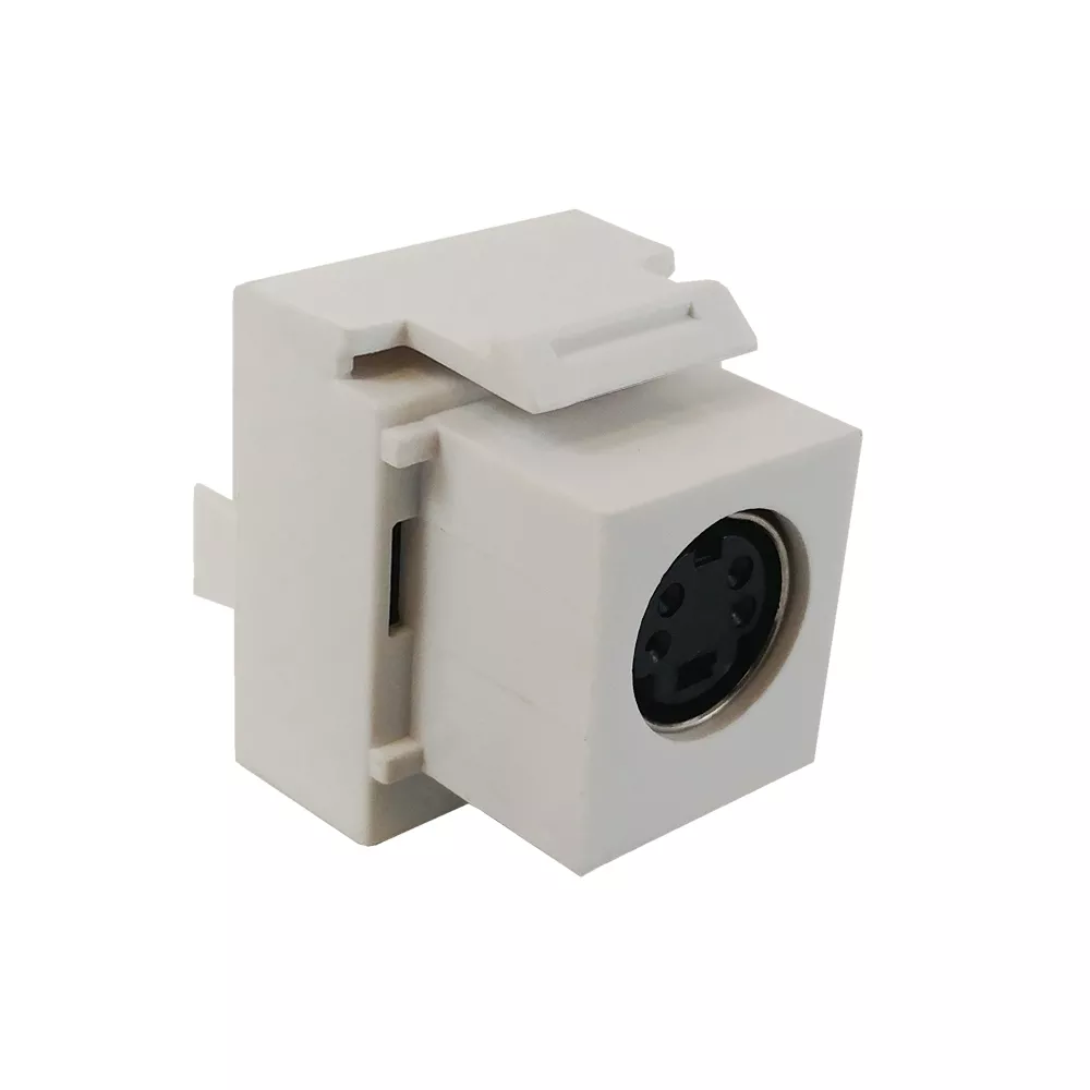 S-Video 110 Style Punch Downto Female Keystone Wall Plate Insert