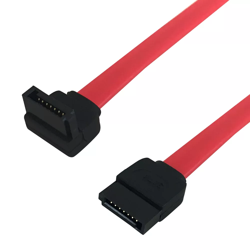 Sata to Right Angle Satacable - 7 Pin to 7 Pin - 1M