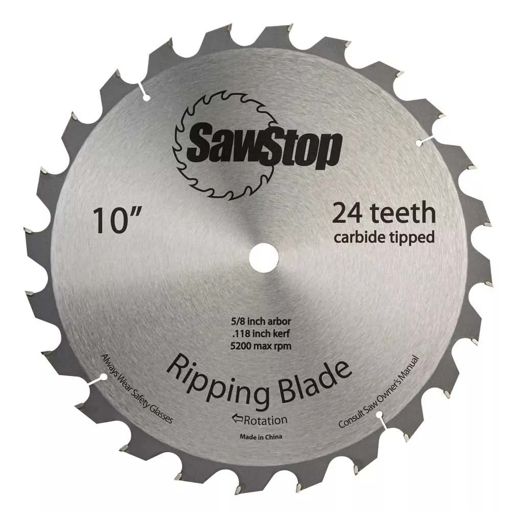 SawStop BTS-R-24ATB 10 in. 24-Tooth Ripping Blade