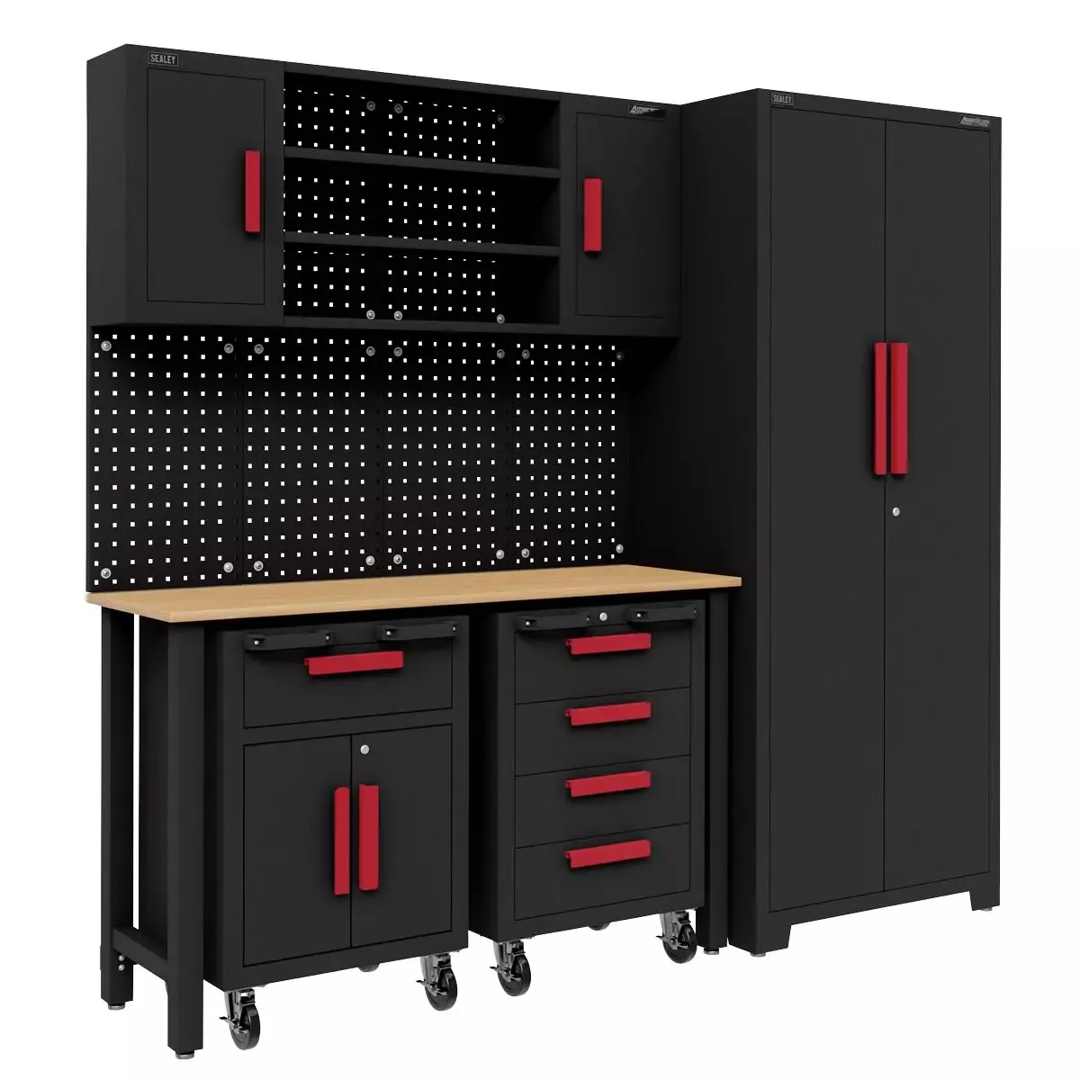Sealey American Pro Complete Garage Storage System with Mobile Trolley x 2