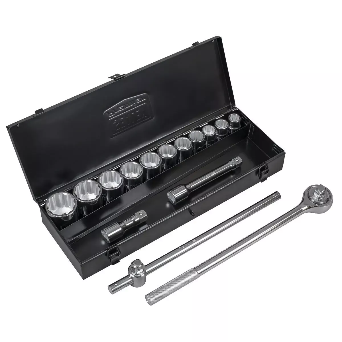 Sealey Premier Socket Set 15pc 3/4"Sq Drive 12-point WallDrive