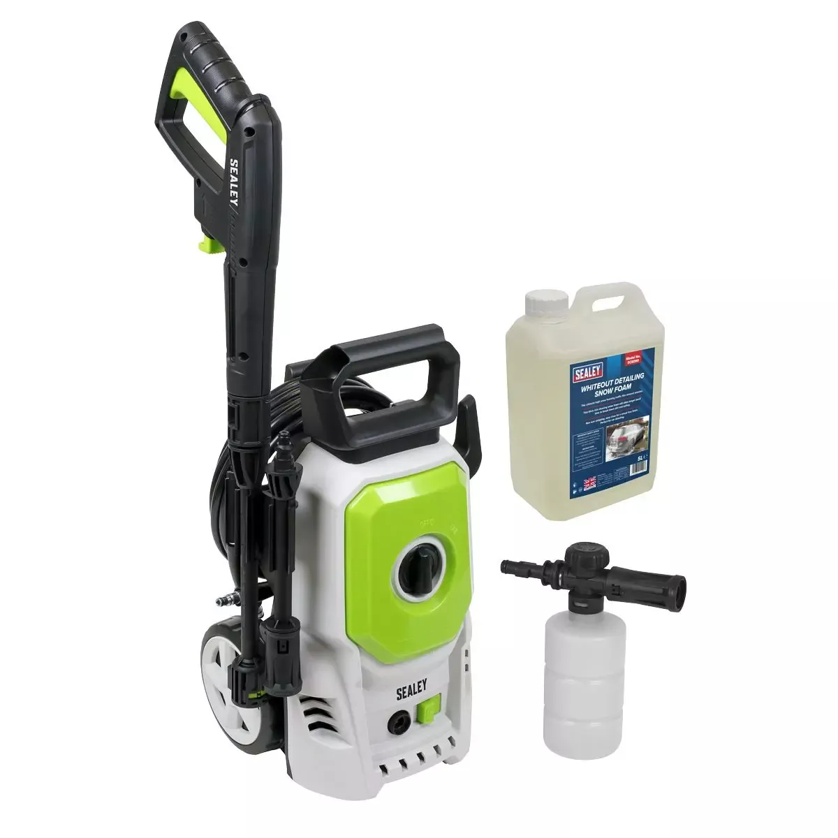 Sealey Pressure Washer 100bar 390L/hr with Snow Foam