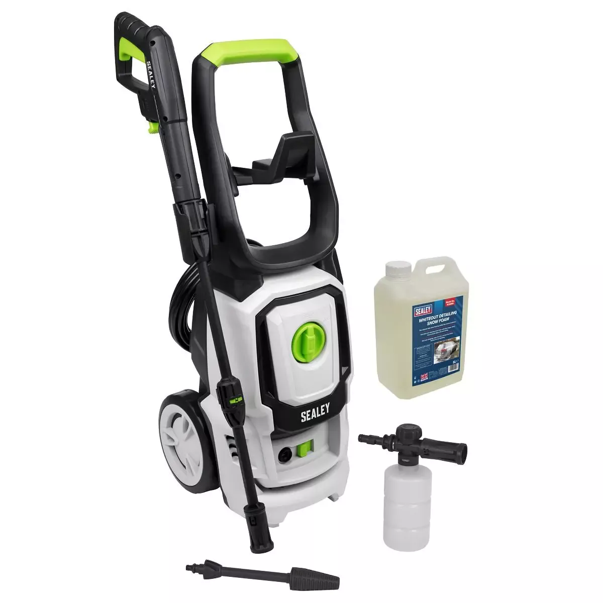Sealey Pressure Washer 130bar 420L/hr with Snow Foam