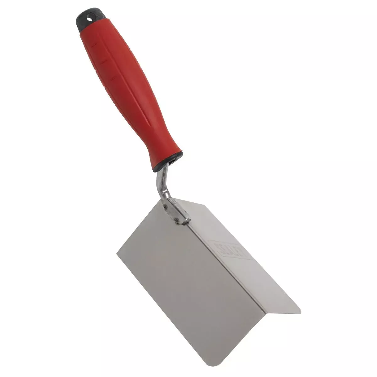 Sealey Stainless Steel External Corner Trowel - Rubber Handle - 120 x 60mm