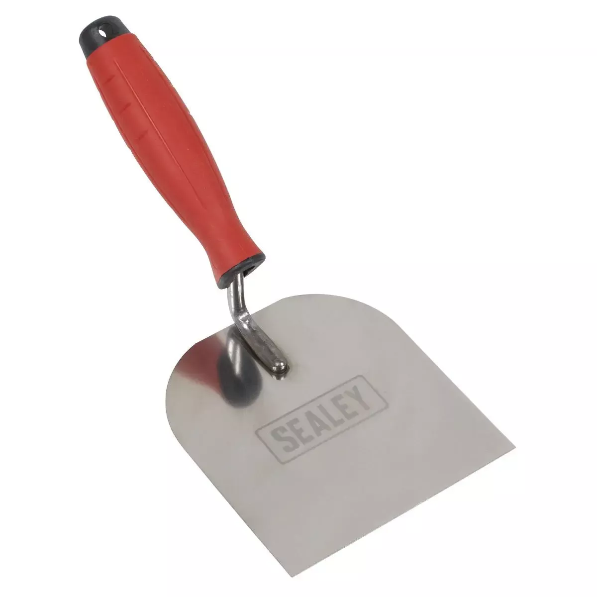 Sealey Stainless Steel Margin Trowel - Rubber Handle - 120mm