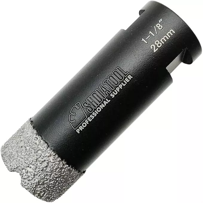 SHDIATOOL Diamond Core Drill Bits 1-1/8 Inch for Porcelain Ceramic Tile Marble Brick Vacuum Brazed Hole saw 28mm