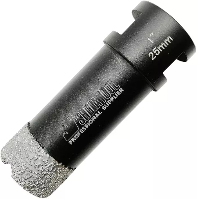 SHDIATOOL Diamond Core Drill Bits 1 Inch for Porcelain Ceramic Tile Marble Brick Vacuum Brazed Hole Saw 25mm