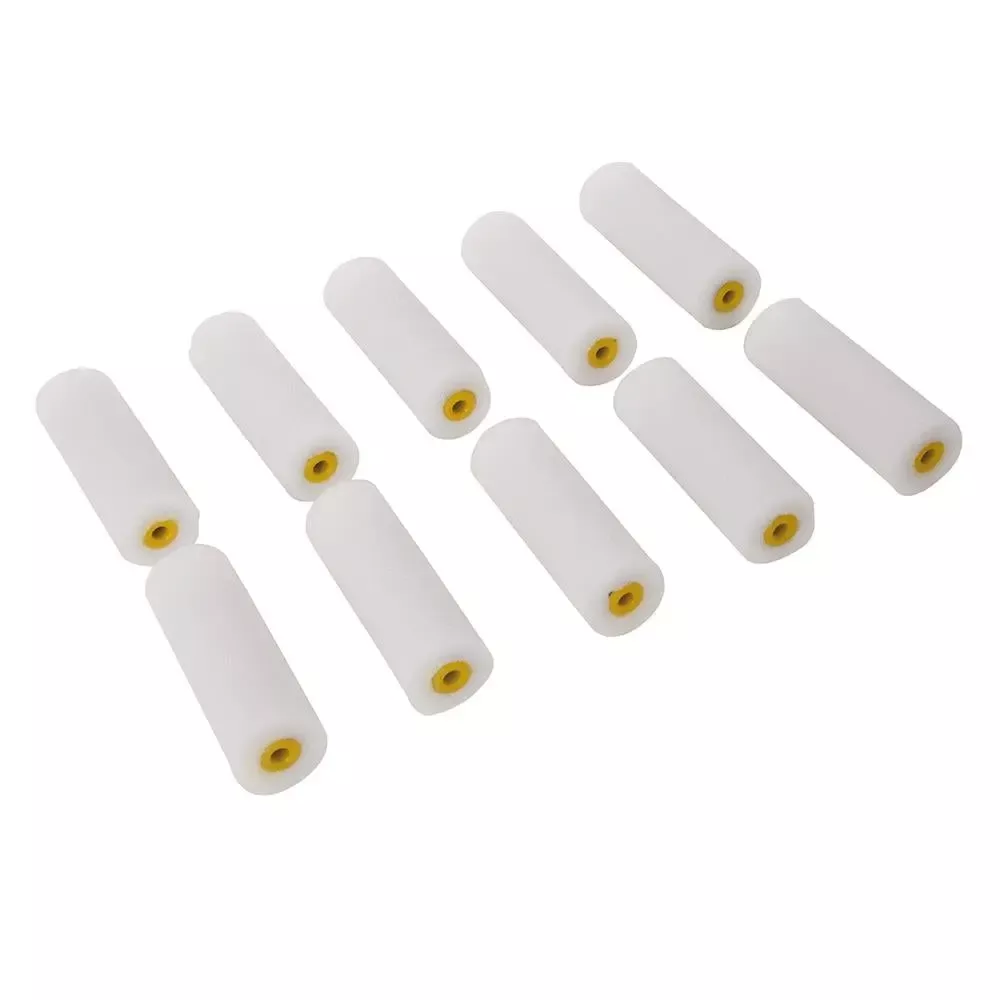 Silverline 100mm Mini Roller Sleeves 10pk Gloss 398771