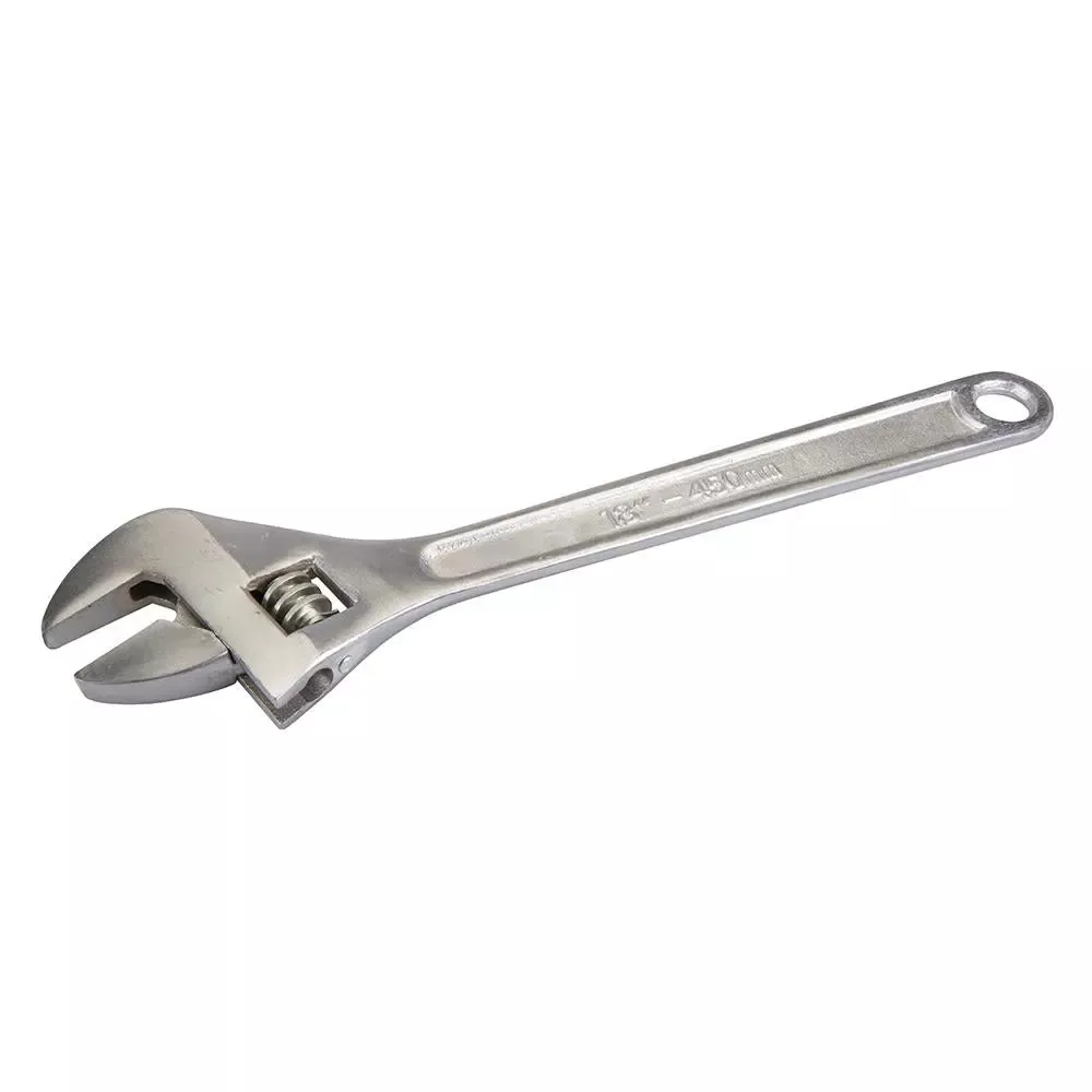 Silverline Adjustable Wrench Length 450mm - Jaw 50mm WR55