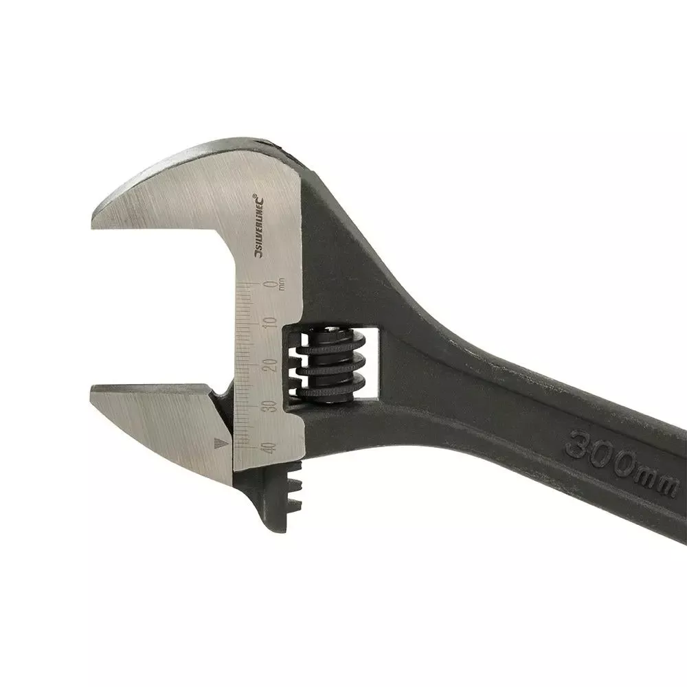 Silverline Expert Adjustable Wrench Length 250mm - Jaw 27mm WR31