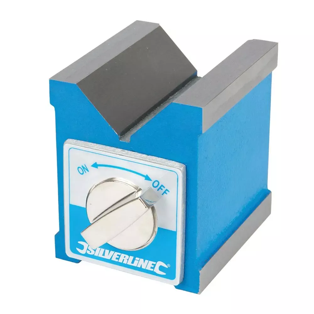 Silverline Magnetic V-Block 70 x 60 70mm 244994