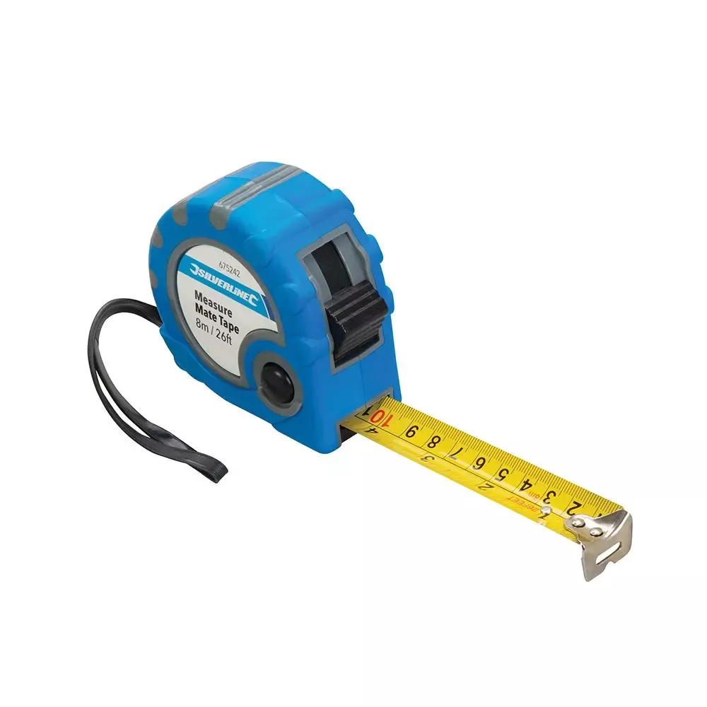 Silverline Measure Mate Tape 8m / 26ft x 25mm 675242