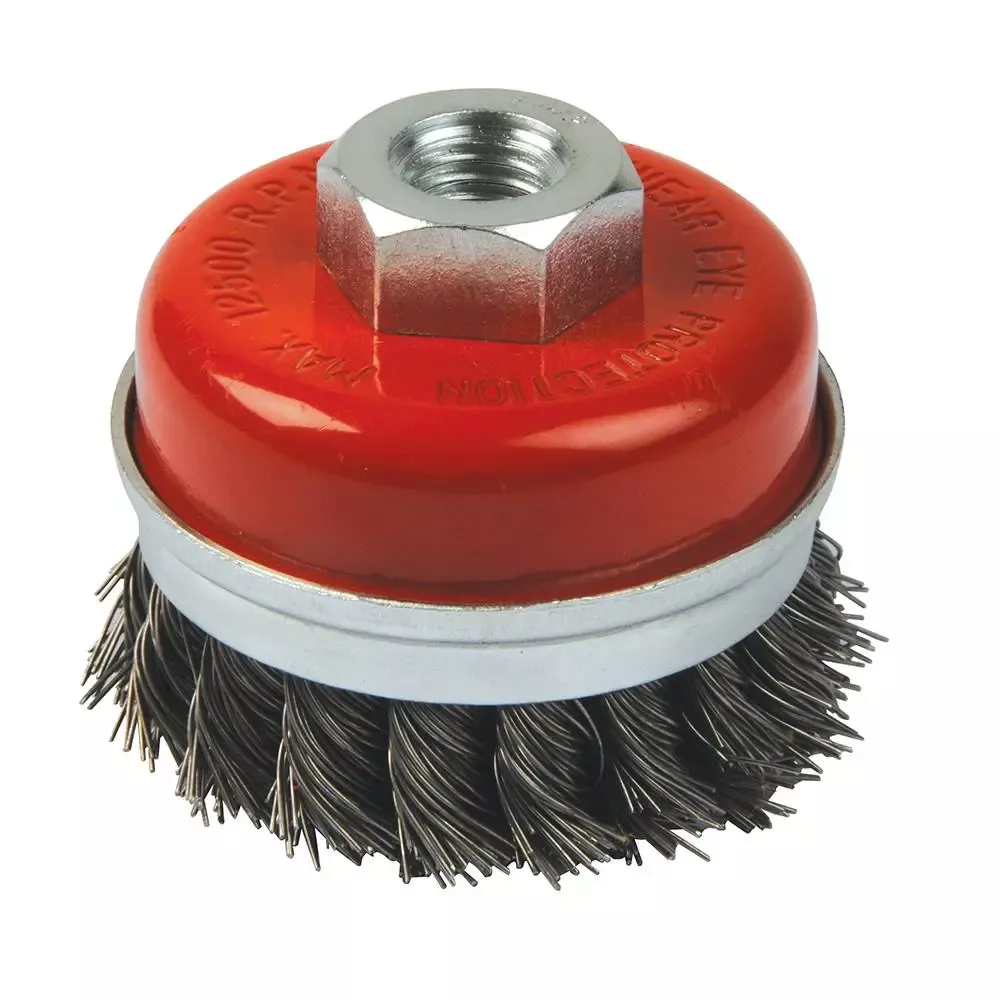 Silverline Steel Twist-Knot Cup 80mm 675339
