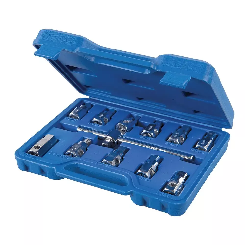 Silverline Universal Drain Plug Key Set 12pce 3/8" / 8 - 17mm 279661