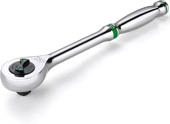 SK 1/2" Drive Ratchet Handle, 160-Position 2 Pawl Ratchet, Premium CR-V Construction, with Contoured Handle