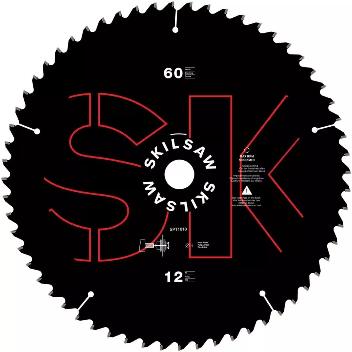 SKIL SPT1010 12 in. X 60-Tooth Miter Saw Blade