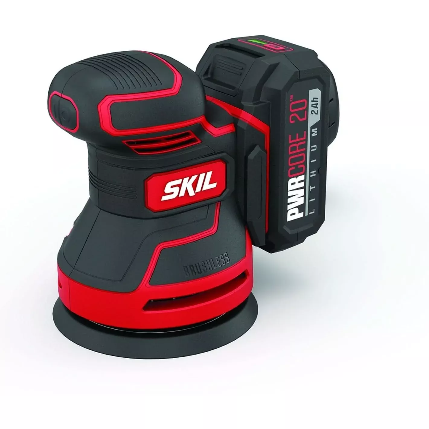 SKIL SR660302 PWRCore 20 Brushless 20V Random Orbital Sander with Battery and PWR JUMP Charger