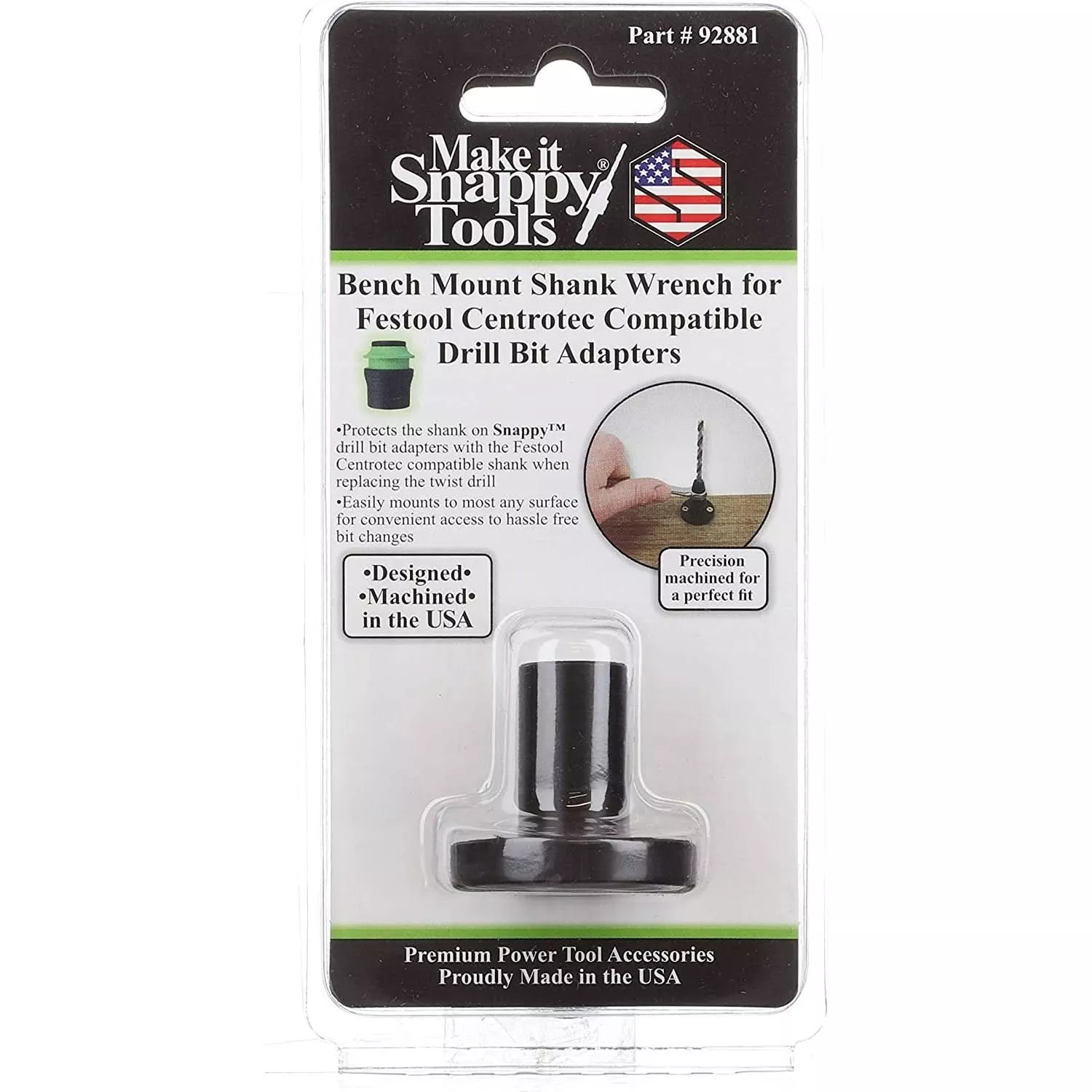 Snappy Tools 92881 Bench Mount Shank Wrench for Festool Centrotec Bit Adapters