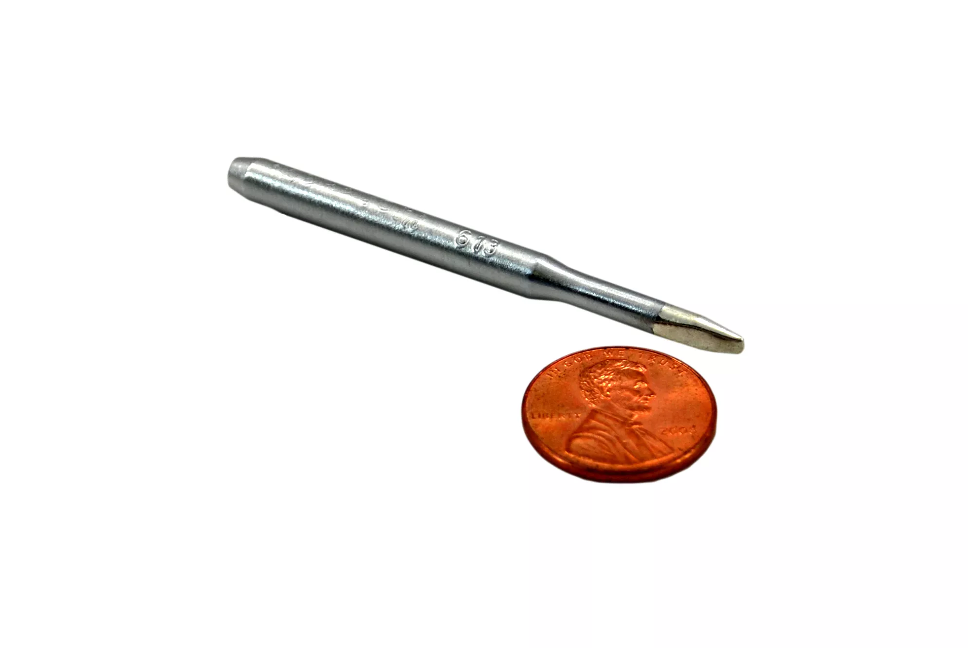Soldering Iron Tip, Turned-down Screwdriver Style (3/16' x 2-1/4")