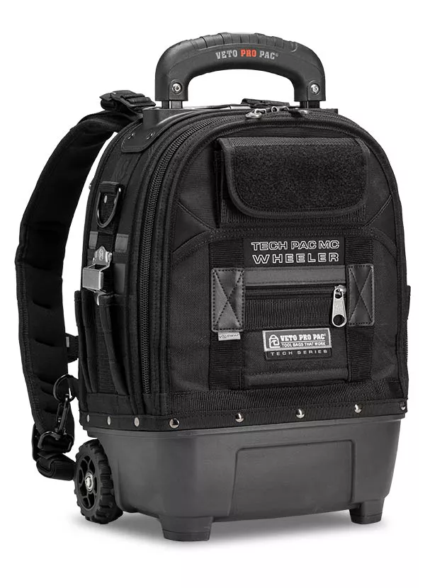 TECH PAC MC WHEELER BlackoutCompact Wheeled Tool Backpack