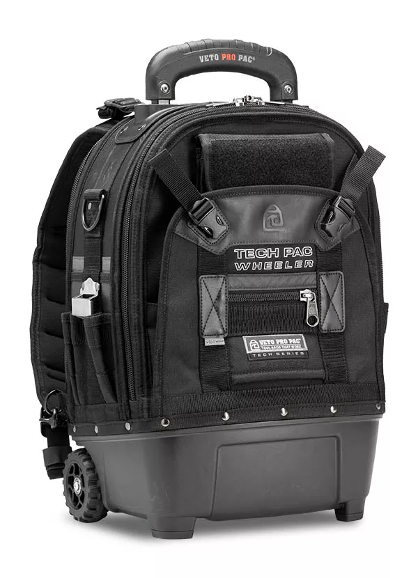 TECH PAC WHEELER Blackout Wheeled Tool Backpack
