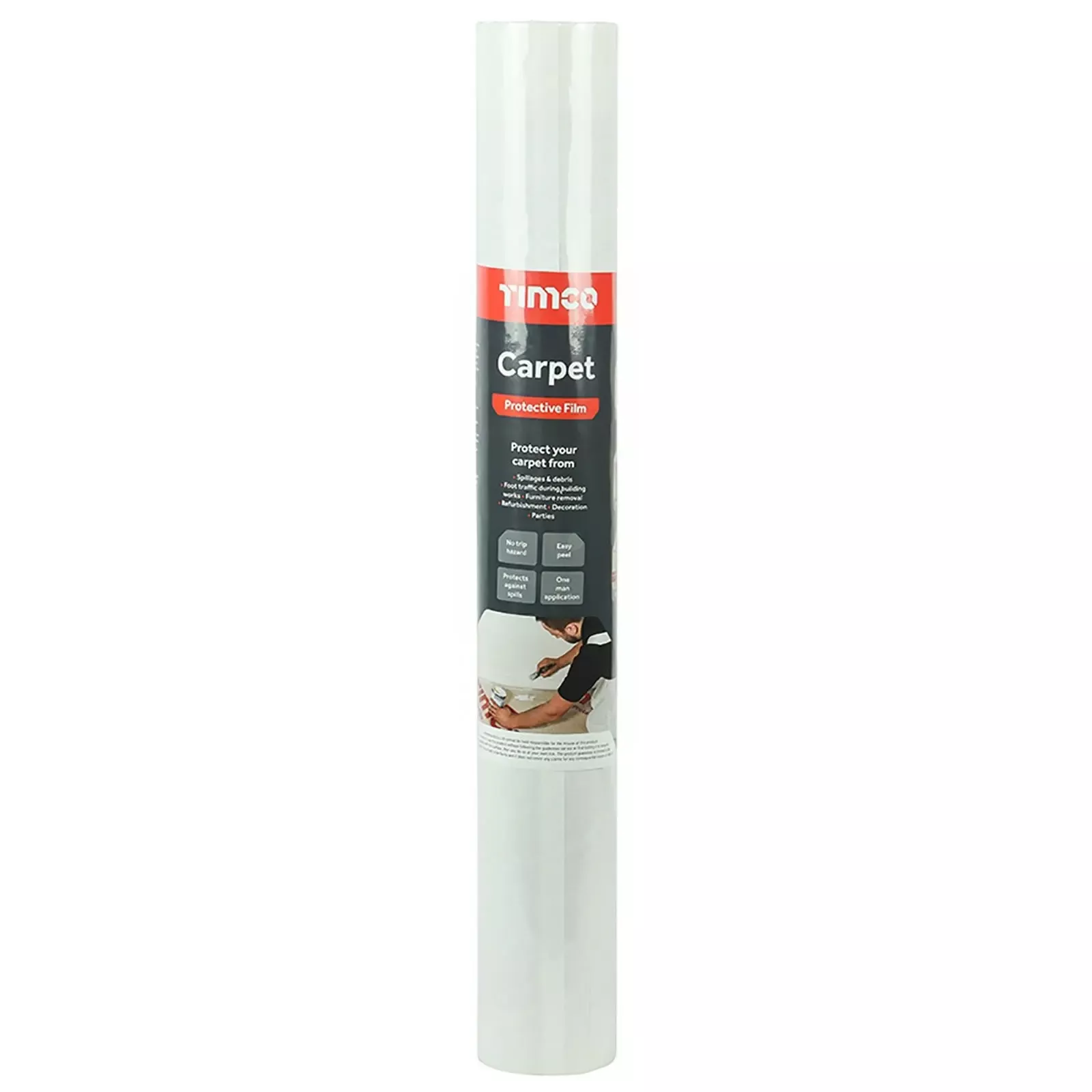 TIMCO Carpet Protective Film 50m x 600mm Roll