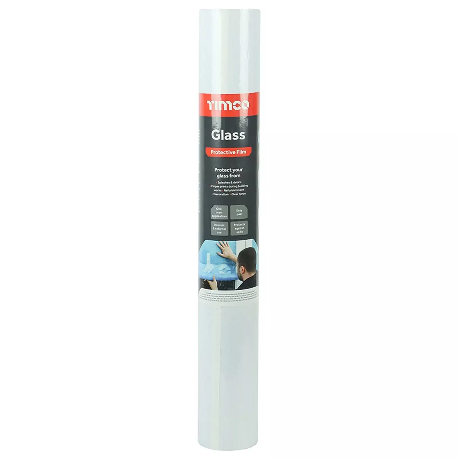 TIMCO Glass Protective Film 50m x 600mm Roll