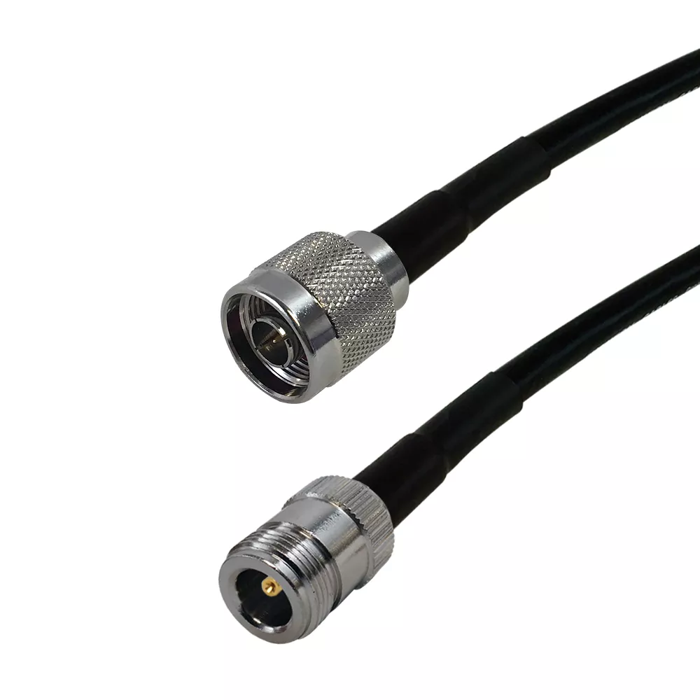 Times Microwave LMR-195 N-Type Male to N-Type Female Cable - 1 ft