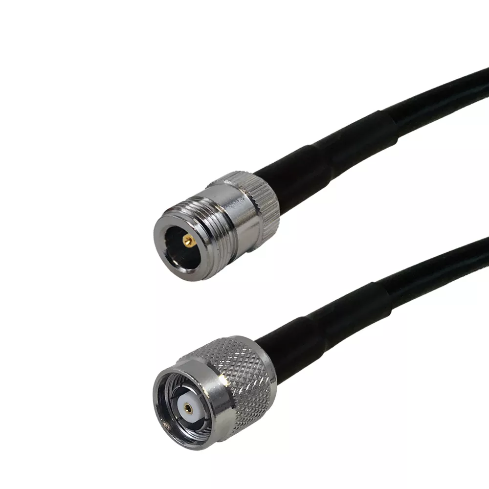 Times Microwave LMR-240 N-Type Female to TNC-RP (Reverse Polarity)Male Cable - 1.5 ft