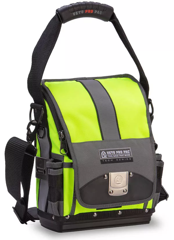 TP-XL HI-VIZ YELLOW Large Zippered Tool Pouch