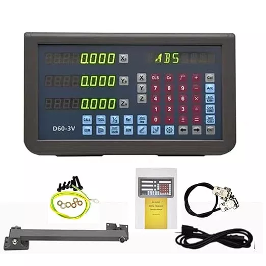 TTL LED Digital Readout 3 Axis DRO with RS232 Communication Interface Port for Milling Lathe Grinder Boring Machines