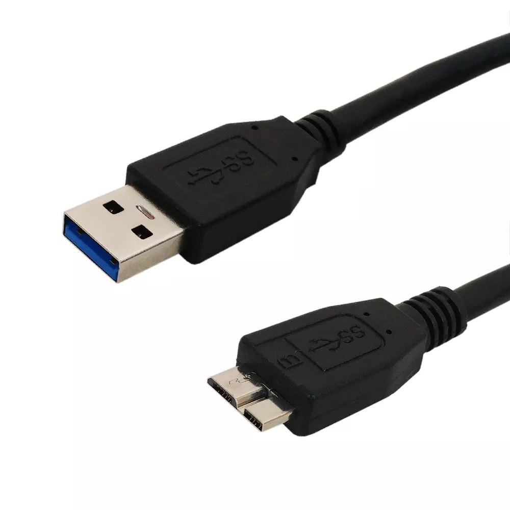 USB 3.0 A Male to Micro-B Male Super Speed Cable - 15 ft - Black