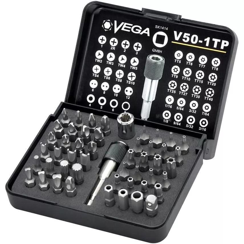 Vega V50-1TP 50pc Driver Bit Set (Tamper)
