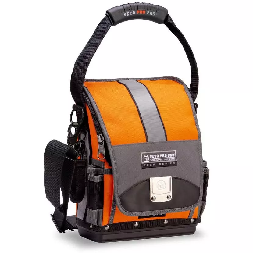 Veto Pro Pac TP-XL Hi-Viz Orange Large Zippered Technician Tool Pouch