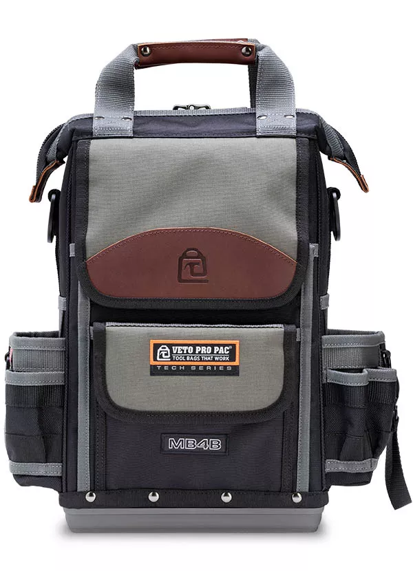 Veto Pro Pac VPP10529 MB4B Gatemouth Meter Bag with Base and Removeable Backpack Straps