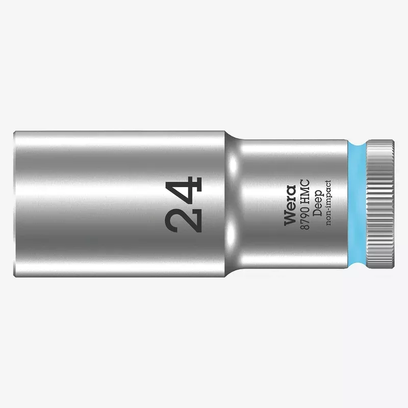 Wera 004563 Deep Socket, 24 x 1/2"