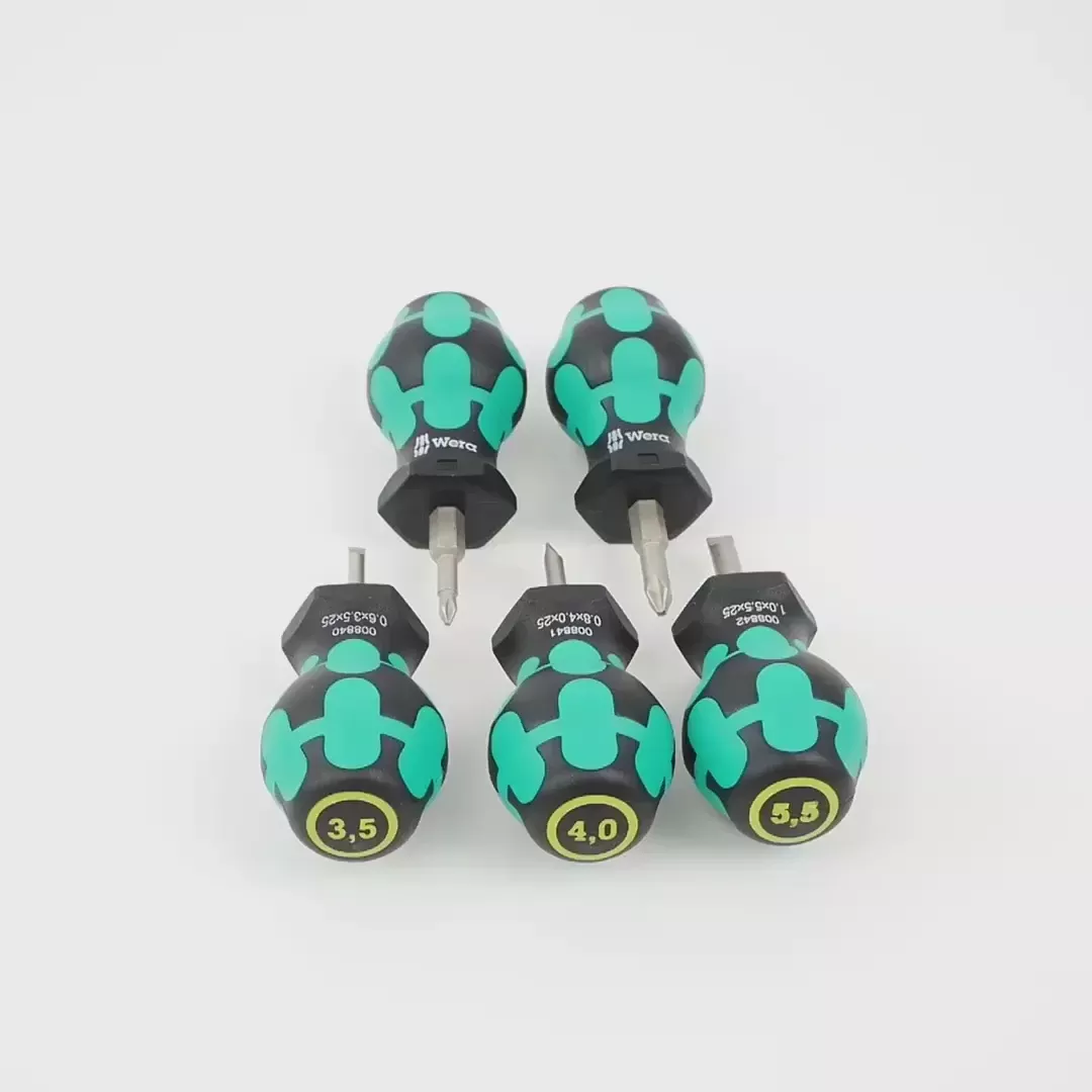 Wera 008870 Phillips and Slotted Stubby Set 1, 5 Pieces
