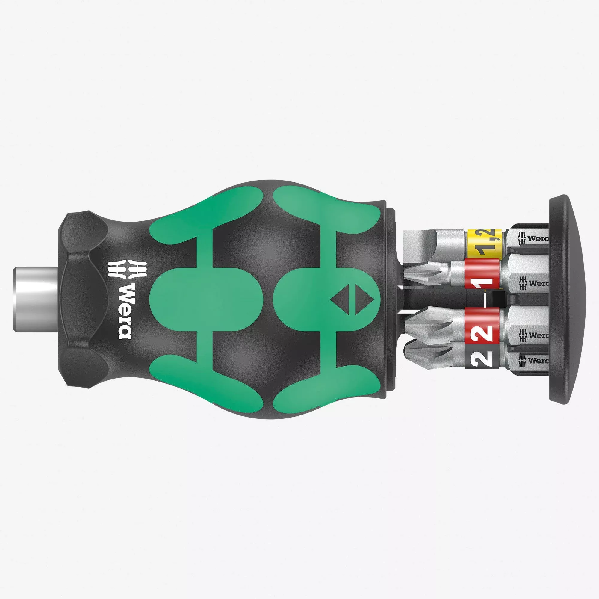 Wera 008874 Kraftform Kompakt Stubby 2 with PH/PZ/SL Bit Storage