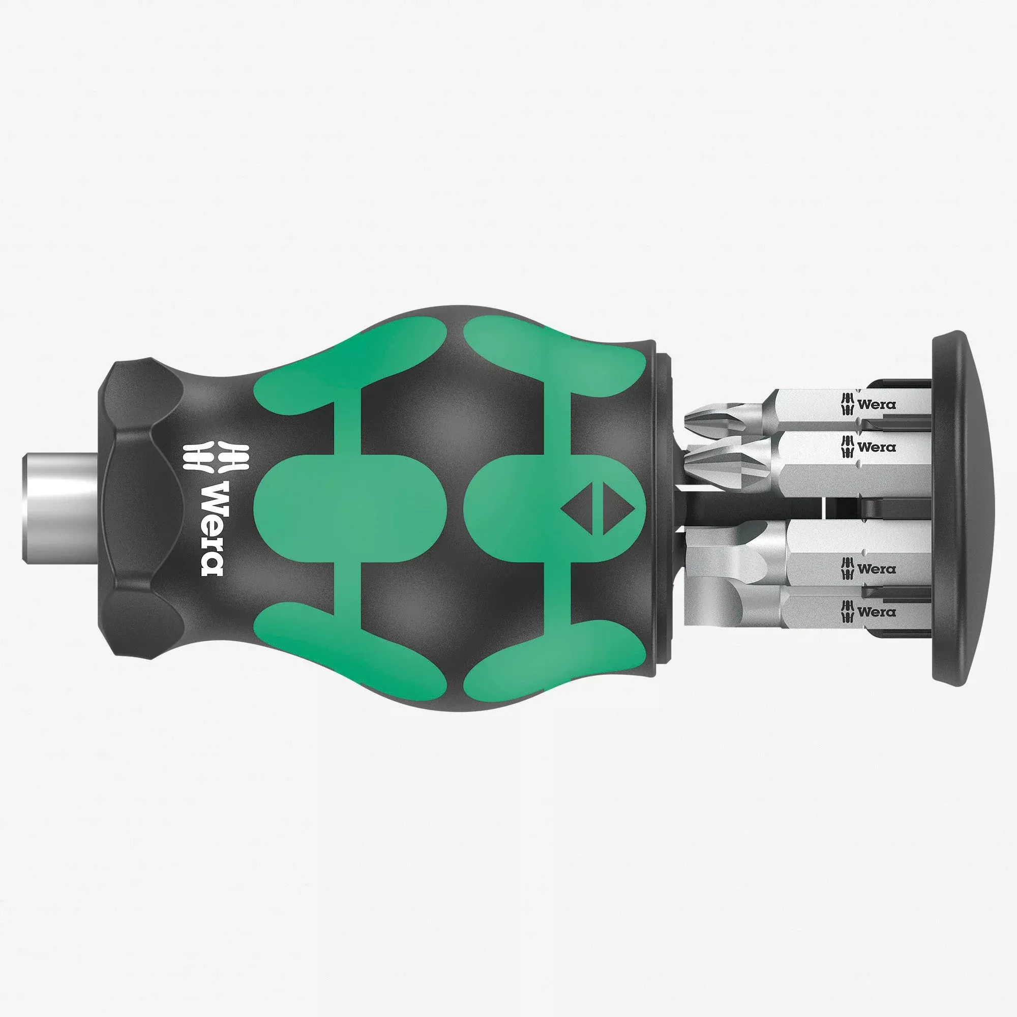 Wera 008878 Kraftform Kompakt Stubby 5 with PH/SQ/SL Bit Storage