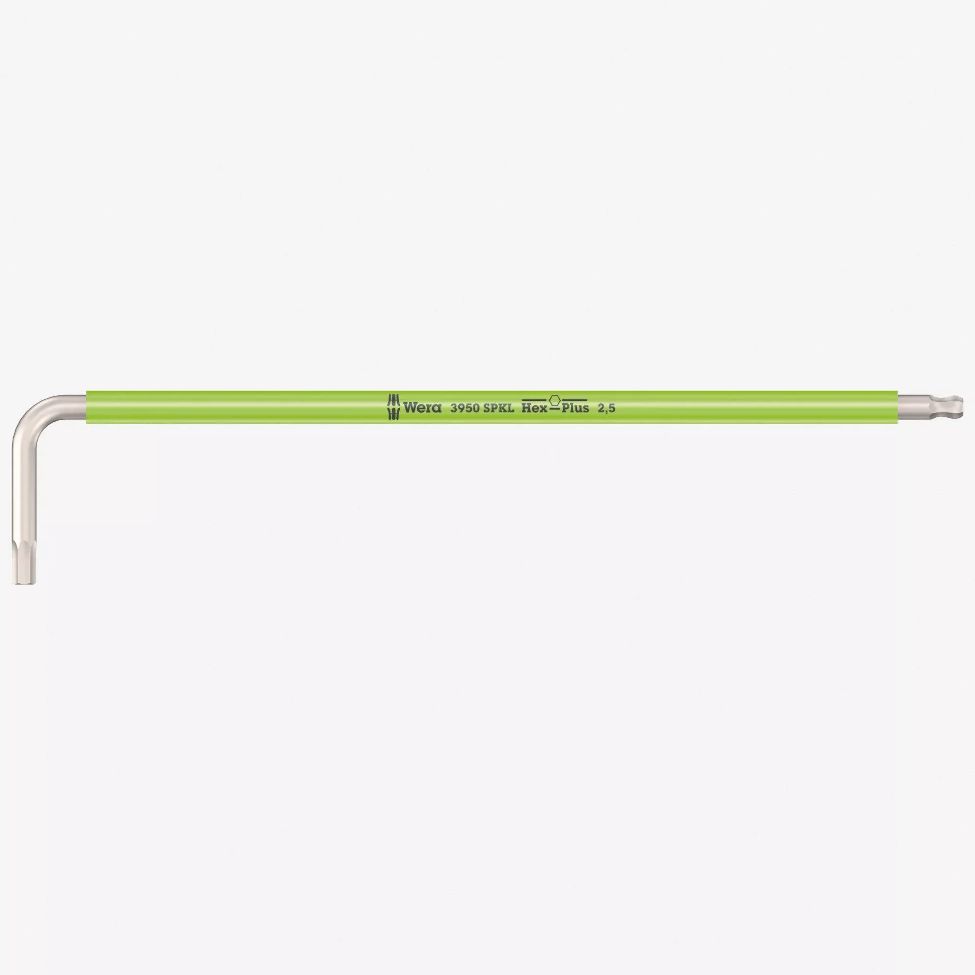Wera 022662 Multicolor Metric Hex Stainless L-key, 2.5 mm (Bright Green)