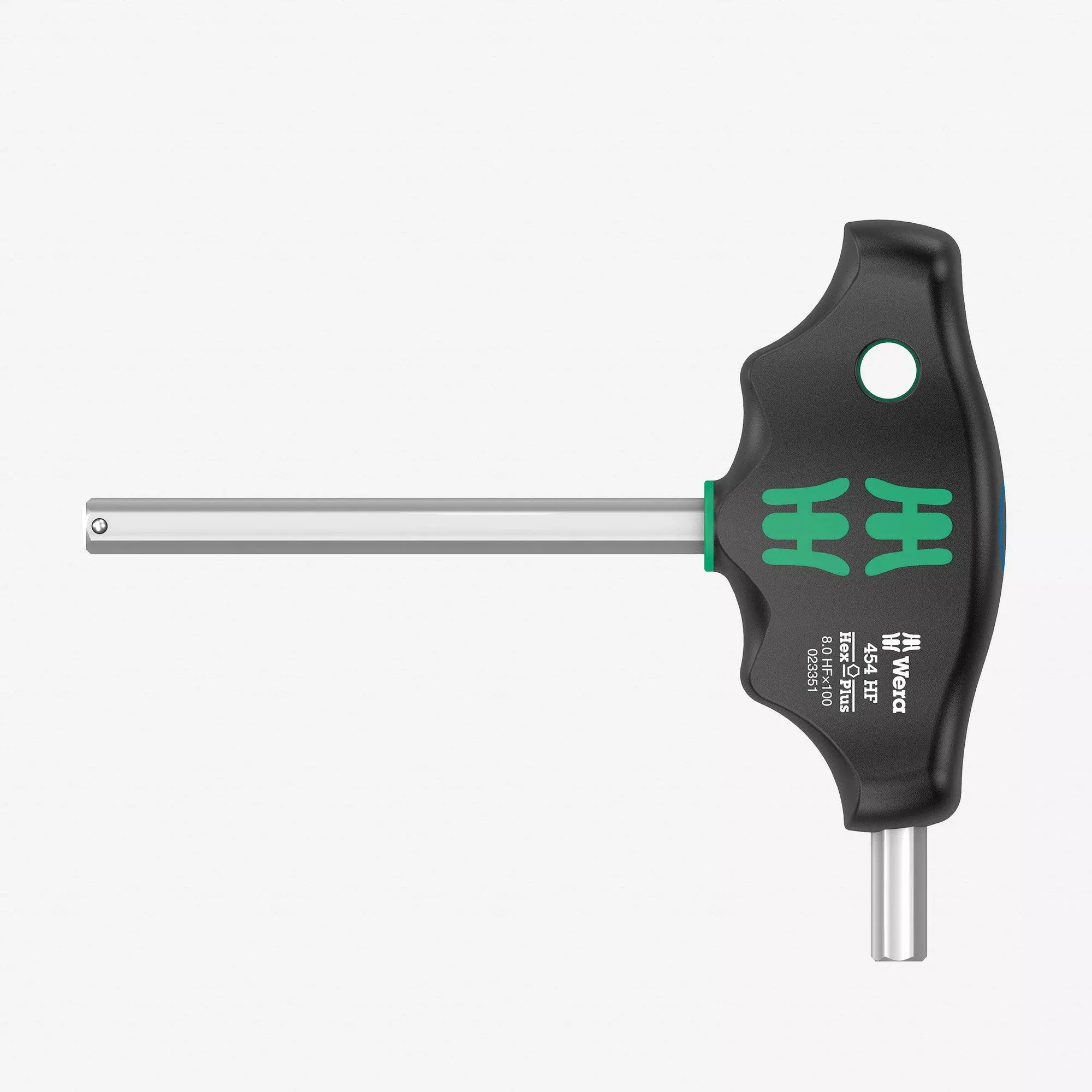 Wera 023351 Metric Hex-Plus T-handle with Holding Function, 8.0 x 100mm