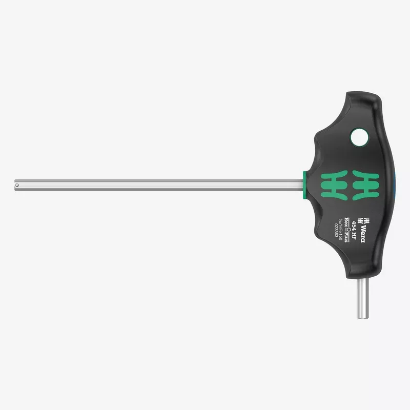 Wera 023363 Inch Hex-Plus T-handle with Holding Function, 7/32" x 150mm