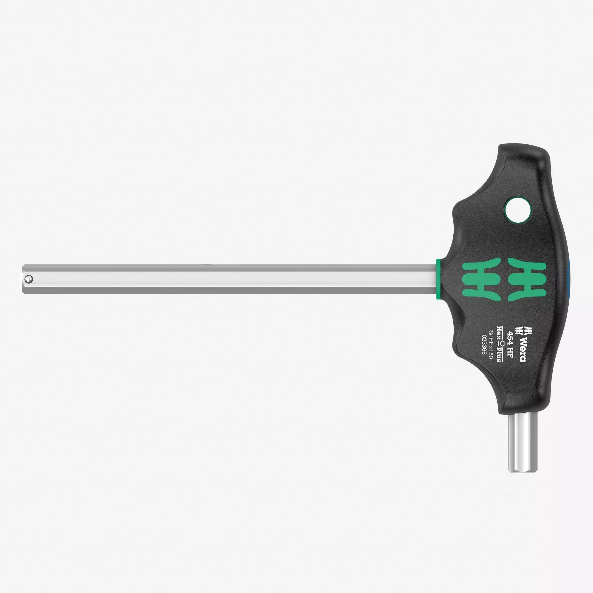 Wera 023366 Inch Hex-Plus T-handle with Holding Function, 3/8" x 150mm