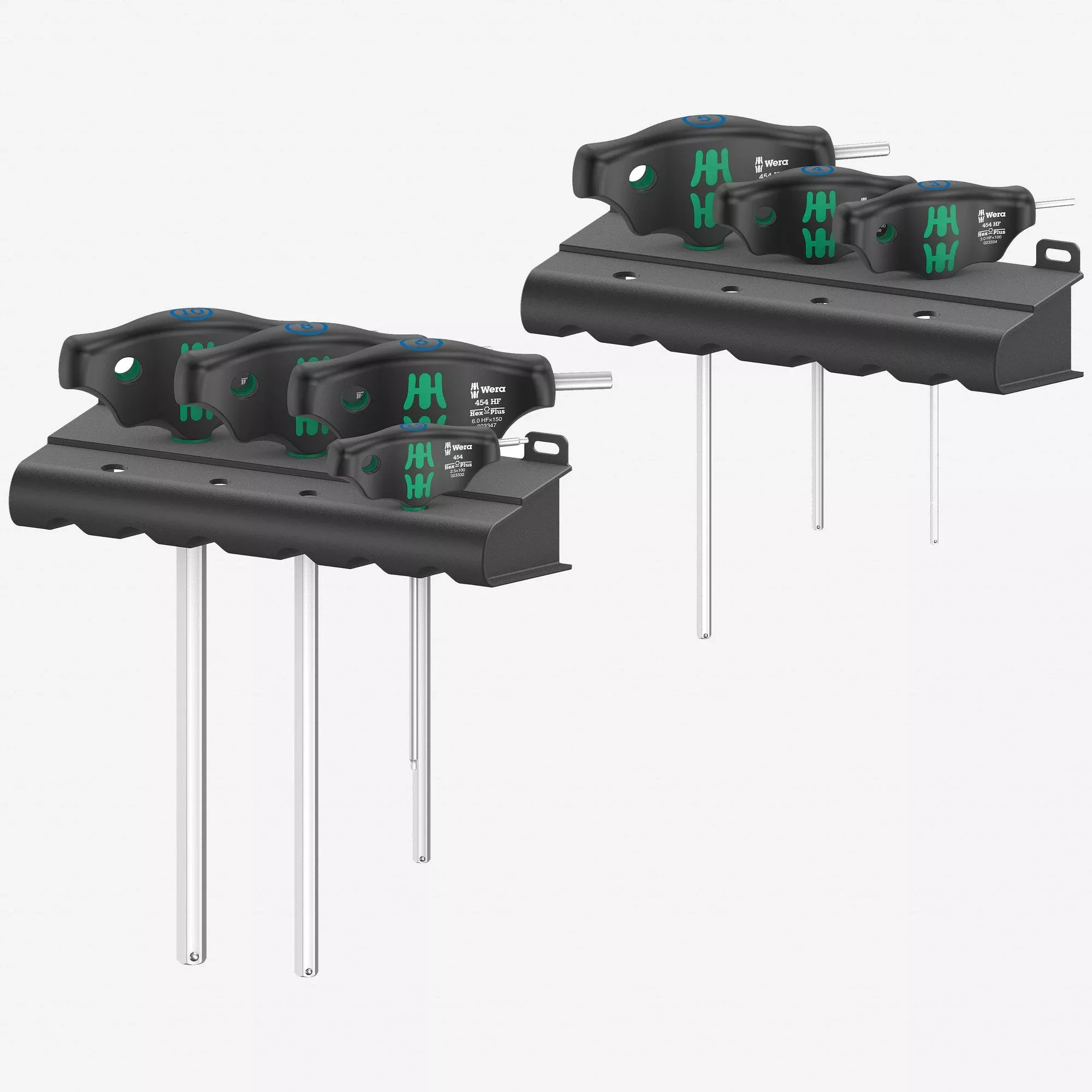 Wera 023450 Metric Hex-Plus T-handle Set with Holding Function, 7 Pieces