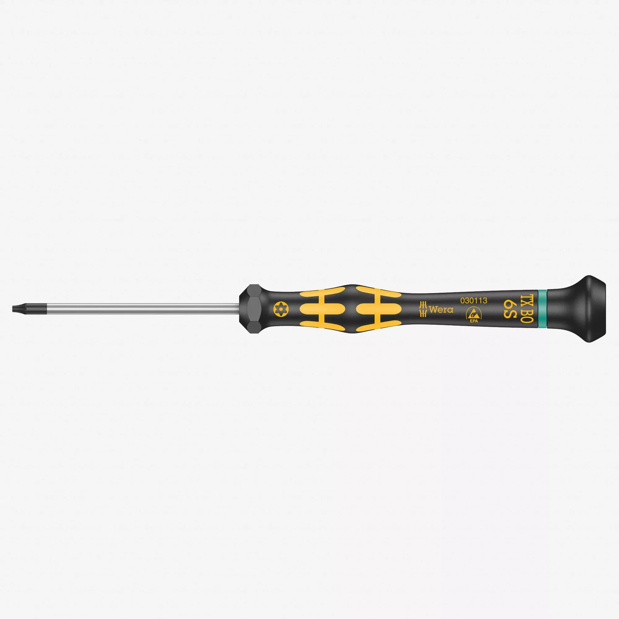 Wera 030113 ESD Kraftform Micro Security TORX Precision Screwdriver, T6s