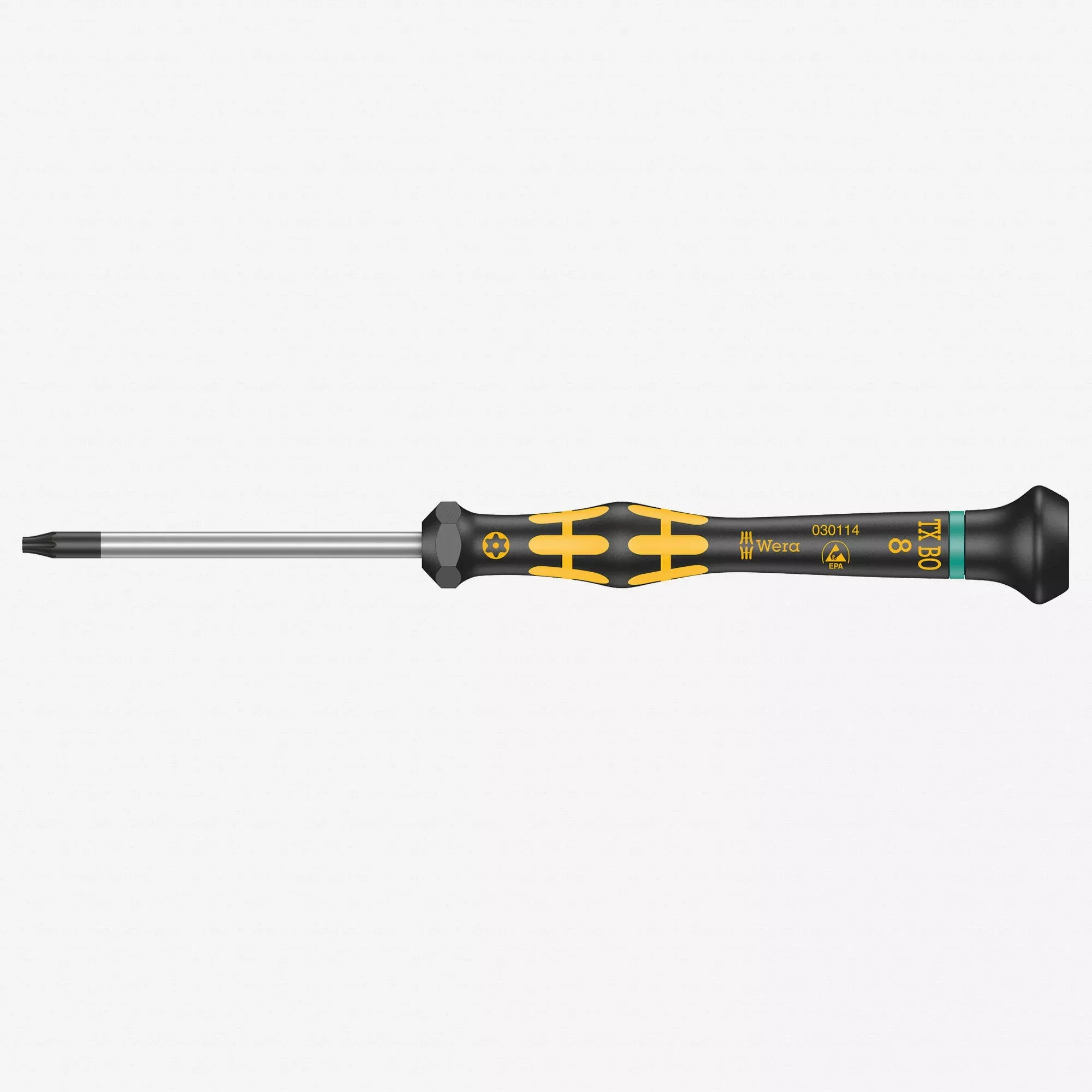 Wera 030114 ESD Kraftform Micro Security TORX Precision Screwdriver, T8s