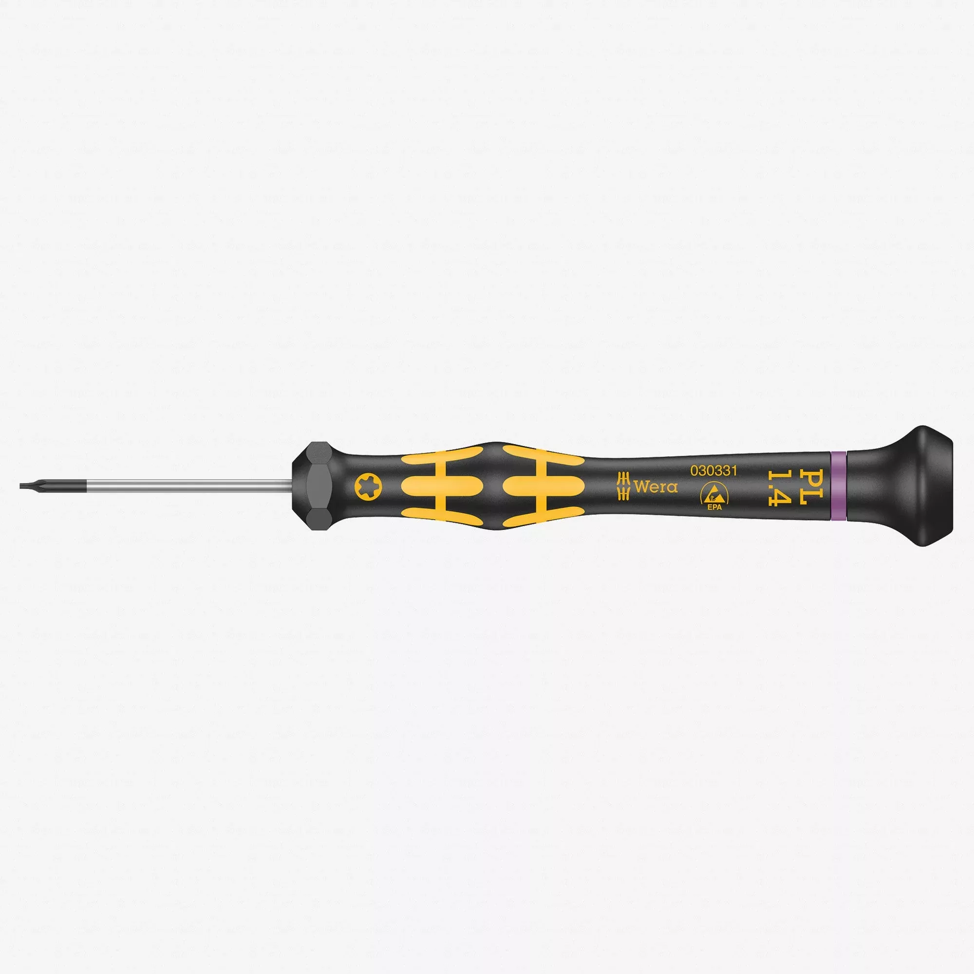 Wera 030331 Kraftform Micro ESD Pentalobe Precision Screwdriver, TS5 (1.4mm)