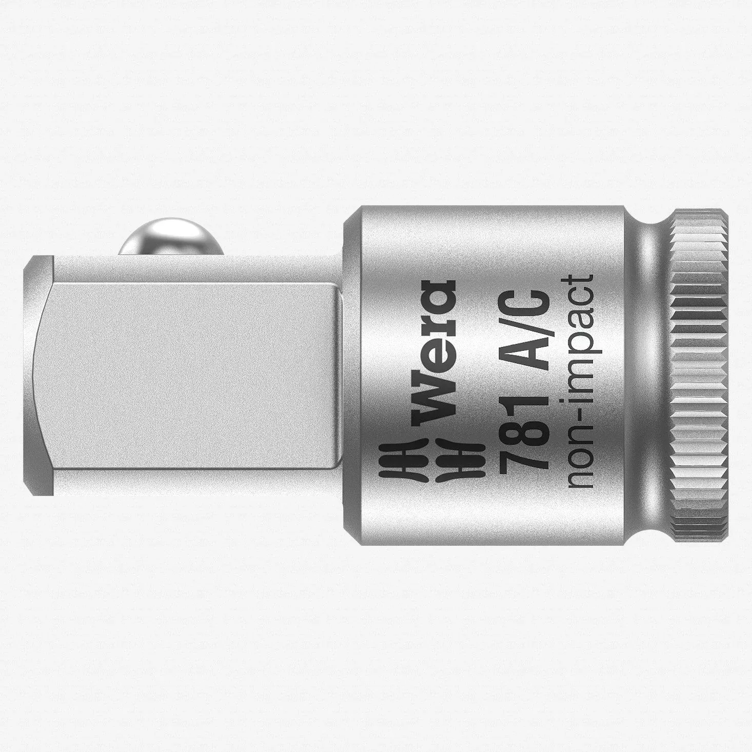 Wera 042671 Square Drive Size Adapter, 1/4" to 1/2"