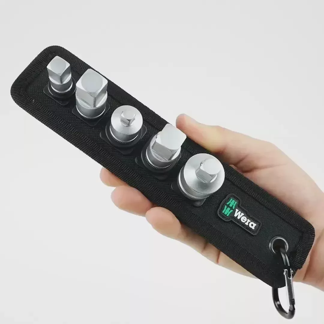 Wera 042680 Square Drive Size Adapter Set, 6 Pieces